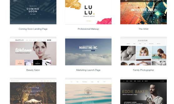 Wix 提供公司或網上商店模板